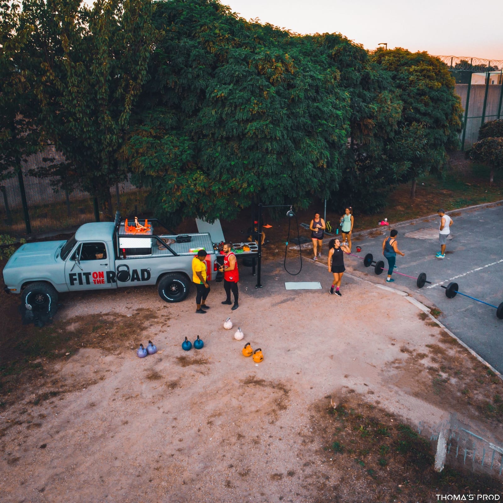 Séance de coaching Fit On The Road en extérieur